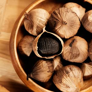 Homtiem Black Garlic 8.82 Oz (250g.), Whole Black Garlic Fermented for 90 Days, Super Foods, Non-GMOs, Non-Additives, High in Antioxidants, Ready to Eat for Snack Healthy, Healthy Recipes