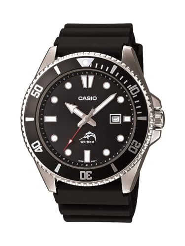 Casio Men's Classic Dive Style Watch, 200 M WR, Screw Down Crown and Case Back, MDV106 Series