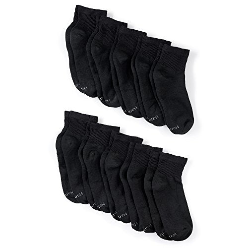 Hanes womens Value, Ankle Soft Moisture-wicking Socks, Available in 10 and 14-packs