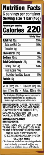 Larabar Peanut Butter Chocolate Chip, Gluten Free Fruit & Nut Bar, 18 Ct