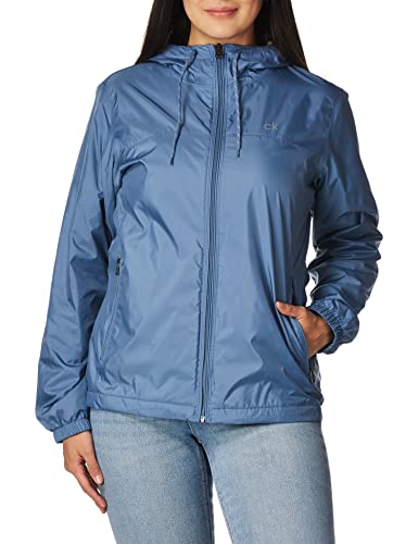 Calvin Klein Womens Zip Front Windbreaker