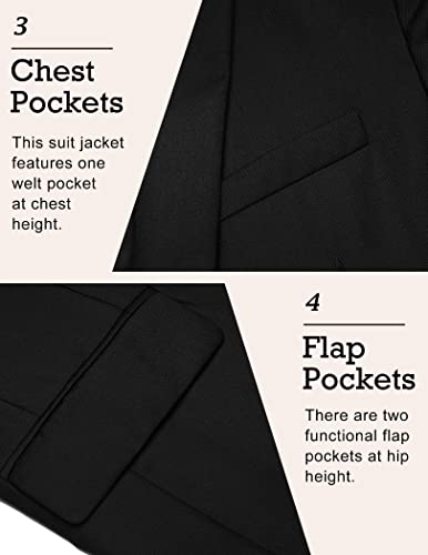 COOFANDY Mens Sport Coat Casual Blazer One Button Business Suit Jacket