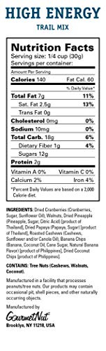 Power Up Premium Trail Mix - Mega Omega Trail Mix 14oz, Gluten Free, Vegan, Non-GMO