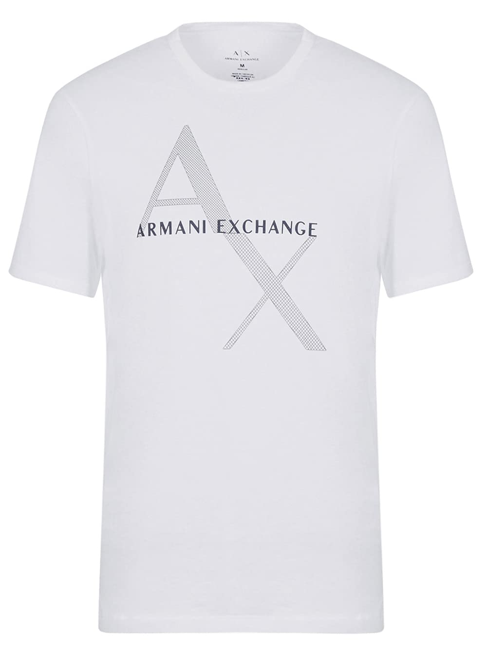 A|X ARMANI EXCHANGE Men's Tonal and Contrast Logo Core Crew Neck T Shirt