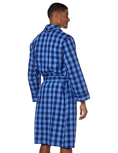 Nautica mens Long-sleeve Lightweight Cotton Woven-robe Bathrobe