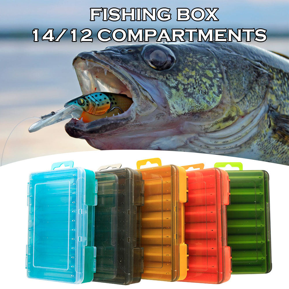 Double-sided Double-layer Tool Hard Bait Box Storage