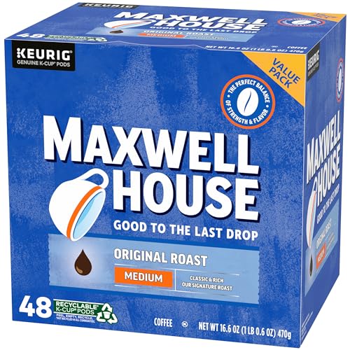 Maxwell House House Blend Medium Roast K-Cup Coffee Pods (84 ct Box)