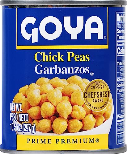 Goya Foods Chick Peas, Garbanzo Beans, 15.5 Ounce (Pack of 8)