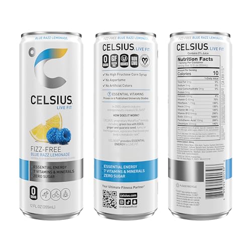 CELSIUS Assorted Flavors Official Variety Pack, Functional Essential Energy Drinks, 12 Fl Oz (Pack of 12)