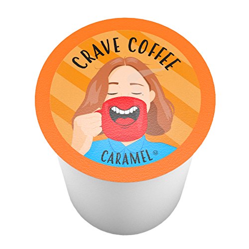 Crave Beverages Flavored Coffee Pods Sampler, Compatible with 2.0 K-Cup Brewers, Assorted Variety Pack, 100 Count