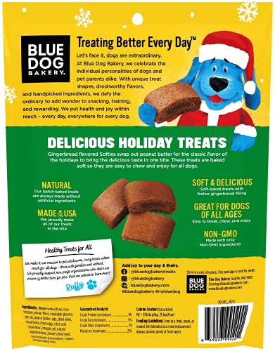 Blue Dog Bakery Natural Dog Treats, Softies, Peanut Butter Flavor, 16.2oz Bag, 1 Bag