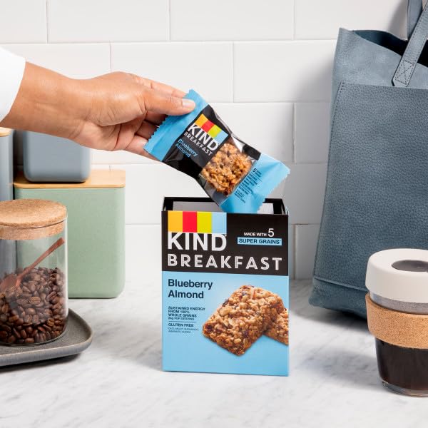 KIND Breakfast, Healthy Snack Bar, Almond Butter, Gluten Free Breakfast Bars, 8g Protein, 1.76 OZ Packs (6 Count)