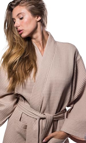 Turquaz Robes For Women Lightweight Unisex Waffle Kimono Bathrobe Mothers day Gifts