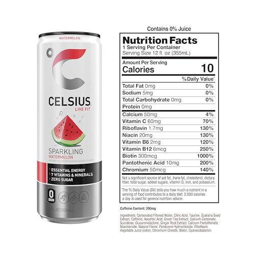 CELSIUS Assorted Flavors Official Variety Pack, Functional Essential Energy Drinks, 12 Fl Oz (Pack of 12)