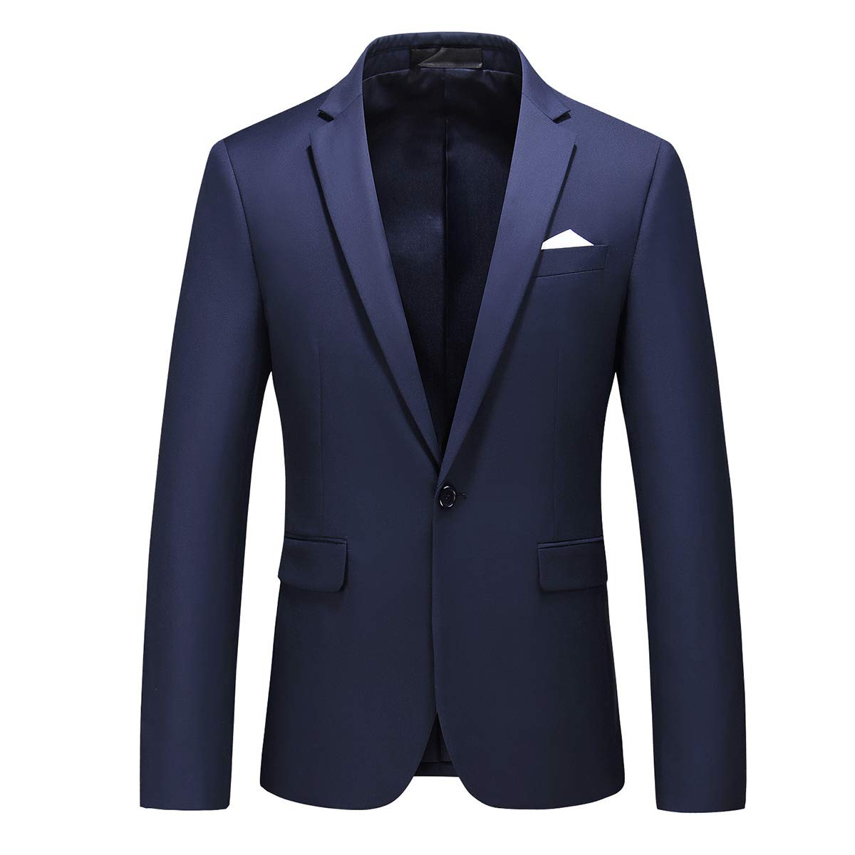 Cloudstyle Men's Suit Single-Breasted One Button Center Vent 2 Pieces Slim Fit Formal Suits