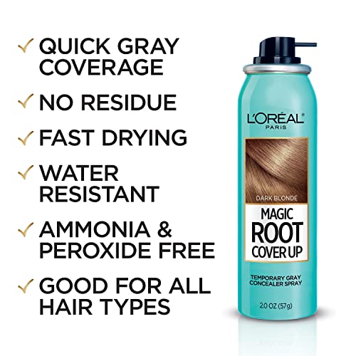 L'Oreal Paris Magic Root Cover Up Gray Concealer Spray Dark Brown 2 oz.