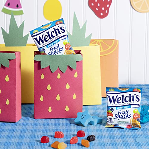 Welch's Fruit Snacks, Mixed Fruit, Perfect for School Lunches, Gluten Free, Bulk Pack, Individual Single Serve Bags, 0.8 oz (Pack of 40)