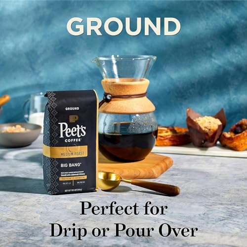 Peet's Coffee, Dark Roast Ground Coffee - Major Dickason's Blend 18 Ounce Bag