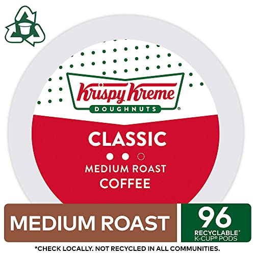 Krispy Kreme Classic, Single-Serve Keurig K-Cup Pods, Medium Roast Coffee Pods, 32 Count