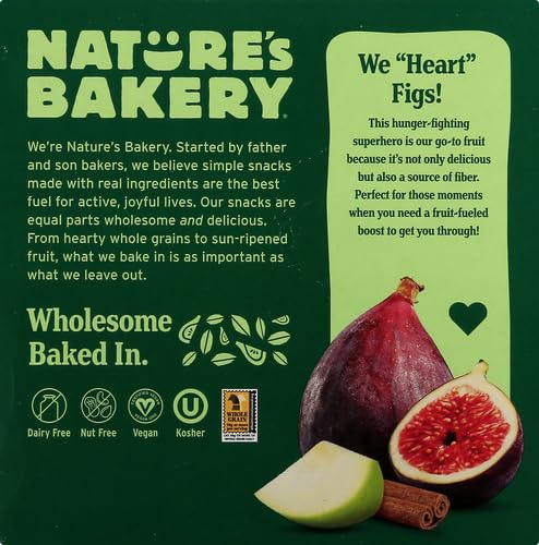 Natureâ€™s Bakery Whole Wheat Fig Bars, Blueberry, Real Fruit, Vegan, Non-GMO, Snack bar, Twin packs- 12 count