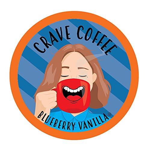 Crave Beverages Flavored Coffee Pods Sampler, Compatible with 2.0 K-Cup Brewers, Assorted Variety Pack, 100 Count