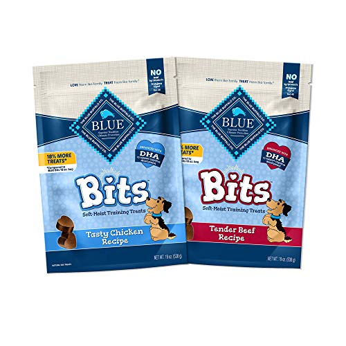 Blue Buffalo BLUE Bits Natural Soft-Moist Training Dog Treats, Salmon Recipe 4-oz bag