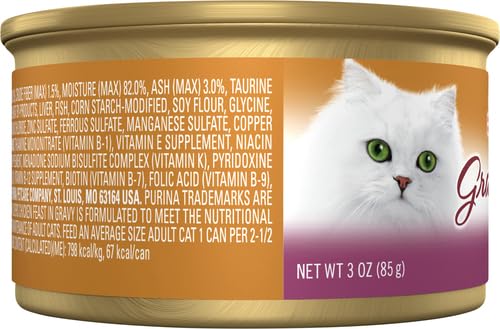 Purina Fancy Feast Gravy Lovers Poultry and Beef Gourmet Wet Cat Food Variety Pack - (Pack of 24) 3 oz. Cans