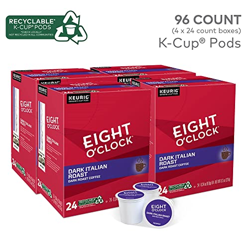 Eight O'Clock Coffee The Original Keurig Single-Serve K-Cup Pods, Medium Roast Coffee, 96 Count (4 Packs of 24)