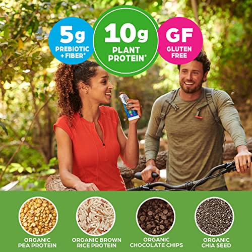 Orgain Organic Vegan Protein Bars, Chocolate Chip Cookie Dough - 10g Plant Based Protein, Low Calorie Healthy Snacks, No Lactose or Soy Ingredients, Gluten Free, Non-GMO - 1.41 Oz (Pack of 12)