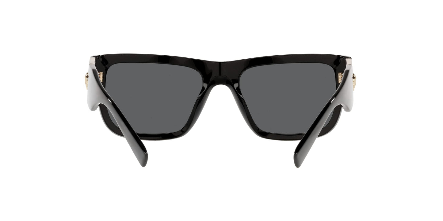 Versace Man Sunglasses Black Frame, Dark Grey Lenses, 56MM