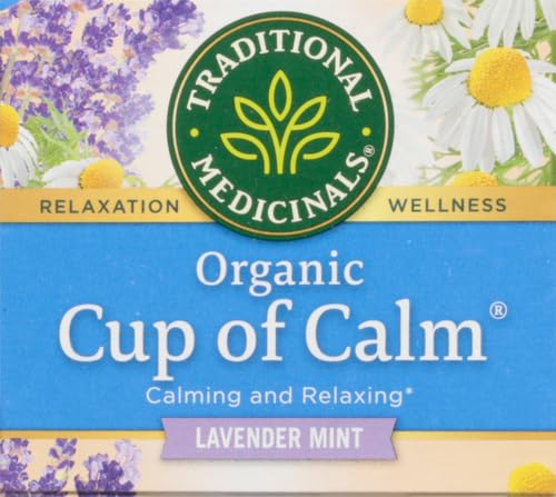 Traditional Medicinals Tea, Organic Lemon Balm, Calms Nerves & Supports Digestion, 16 Tea Bags