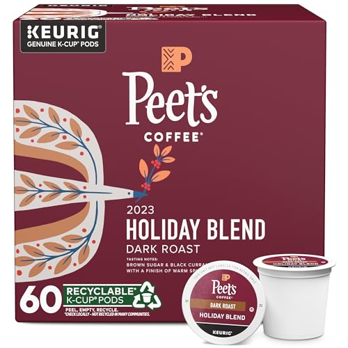 Peet's Coffee, Dark Roast K-Cup Pods for Keurig Brewers - Major Dickason's Blend 75 Count (1 Box of 75 K-Cup Pods)