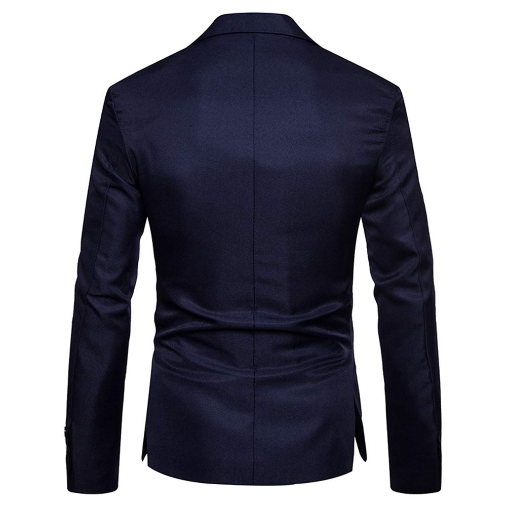 Cloudstyle Mens Casual Slim Fit Suit Jacket 1 Button Daily Blazer Business Sport Coat Tops