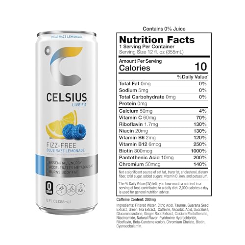 CELSIUS Assorted Flavors Official Variety Pack, Functional Essential Energy Drinks, 12 Fl Oz (Pack of 12)