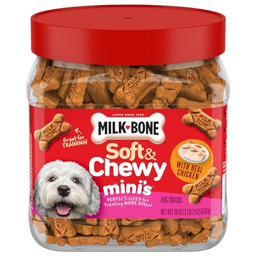 Milk-Bone Soft & Chewy Dog Treats, Beef & Filet Mignon Recipe, 25 Ounce