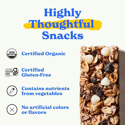 MadeGood Chocolate Chip Granola Bars, 40 Count (0.85oz Each) Contains Nutrients from Vegetables, Gluten Free Snacks