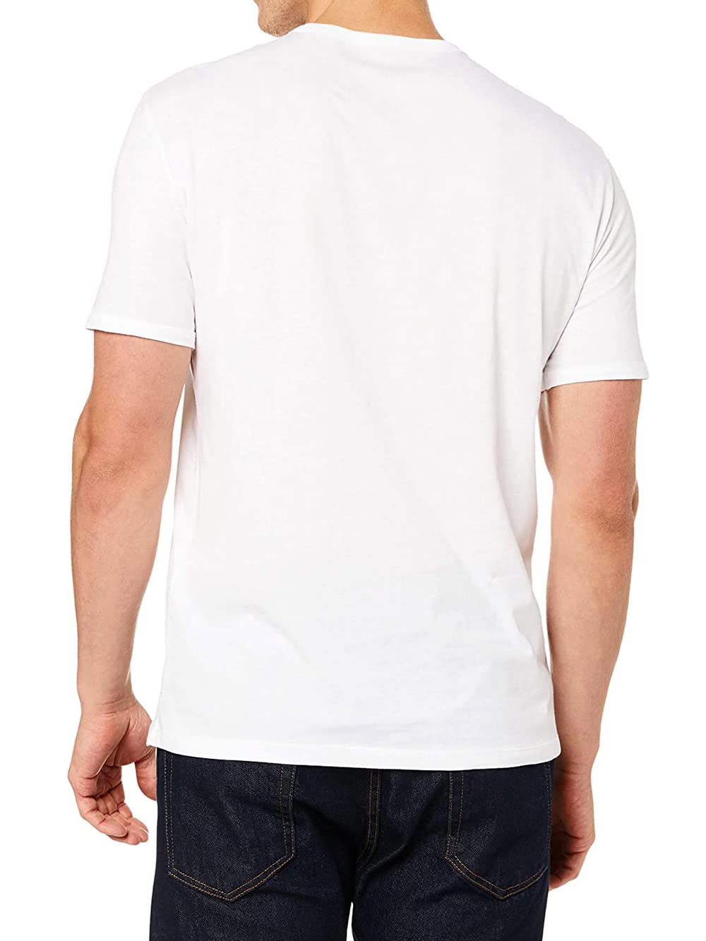 A|X ARMANI EXCHANGE Men's Tonal and Contrast Logo Core Crew Neck T Shirt