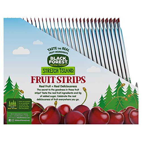 Stretch Island Black Forest Fruit Strips, Variety Pack, Cherry, Apple, Raspberry, Grape, Strawberry, Apricot, 0.5ounce Strips (Pack of 48)