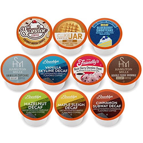 Two Rivers Coffee Flavored Coffee Pods Compatible with Keurig K Cup Brewers, Assorted Variety Pack Flavored Coffee, 40 Count