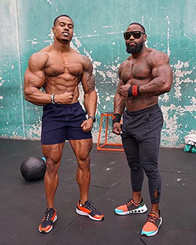 COOFANDY Men's 2 Pack Gym Workout Shorts Quick Dry Bodybuilding Weightlifting Pants Training Running Jogger with Pockets