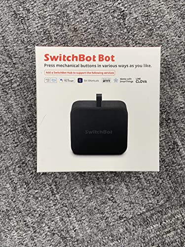 SwitchBot Smart Switch Button Pusher - Bluetooth Fingerbot for Rocker Switch/One-Way Button, Automatic Light Switch, Timer and APP Control, Works with Alexa When Paired with SwitchBot Hub (White)