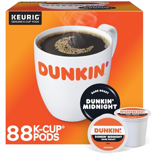 Dunkin' Original Blend Single Serve Keurig K-Cup Pods, Medium Roast Coffee, 60 Pods total (6 Boxes of 10)