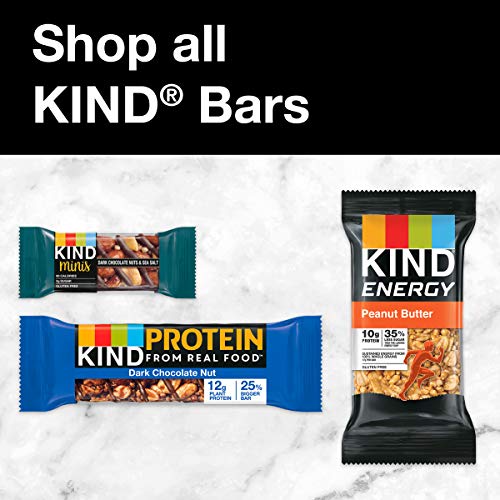 KIND Bars, Dark Chocolate Nuts and Sea Salt, Healthy Snacks, Gluten Free, Low Sugar, 6g Protein, 12 Count