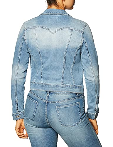 Jessica Simpson Women's Pixie Classic Feminine Fit Crop Jean Jacket