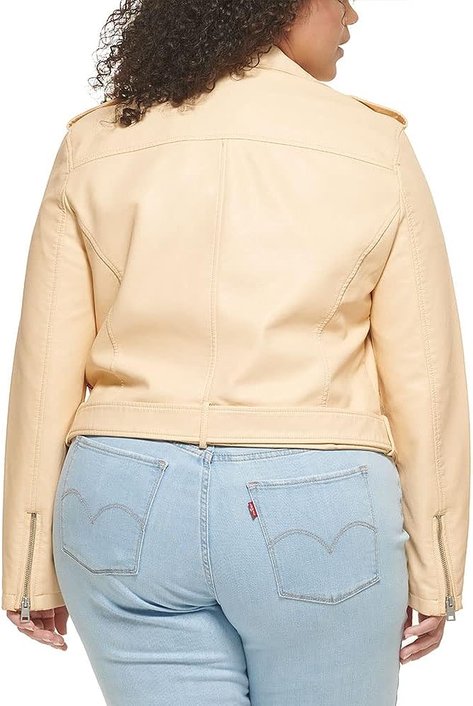 Levi's Women's Belted Faux Leather Moto Jacket (Regular & Plus Size)