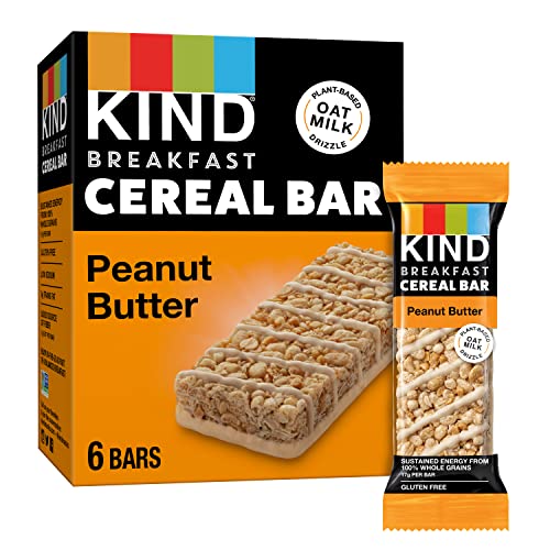 KIND Breakfast, Healthy Snack Bar, Almond Butter, Gluten Free Breakfast Bars, 8g Protein, 1.76 OZ Packs (6 Count)