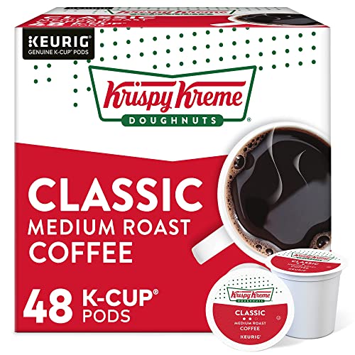 Krispy Kreme Classic, Single-Serve Keurig K-Cup Pods, Medium Roast Coffee Pods, 32 Count