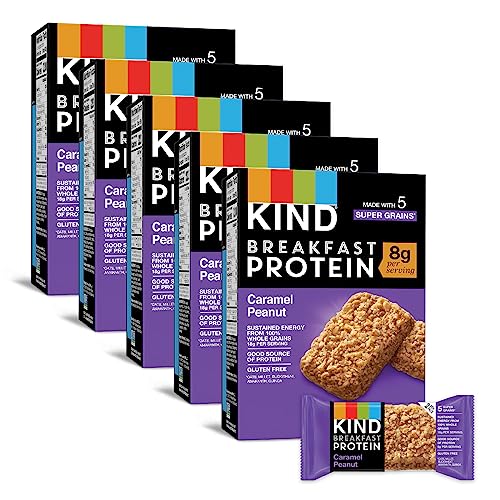 KIND Breakfast, Healthy Snack Bar, Almond Butter, Gluten Free Breakfast Bars, 8g Protein, 1.76 OZ Packs (6 Count)