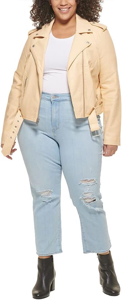 Levi's Women's Belted Faux Leather Moto Jacket (Regular & Plus Size)