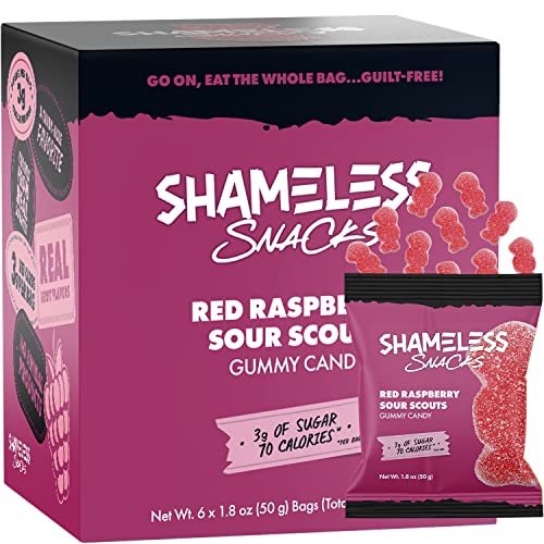 Shameless Snacks - Healthy Low Calorie Snacks, Low Carb Keto Gummies (Gluten Free Candy) - 6 Pack Super Variety Pack